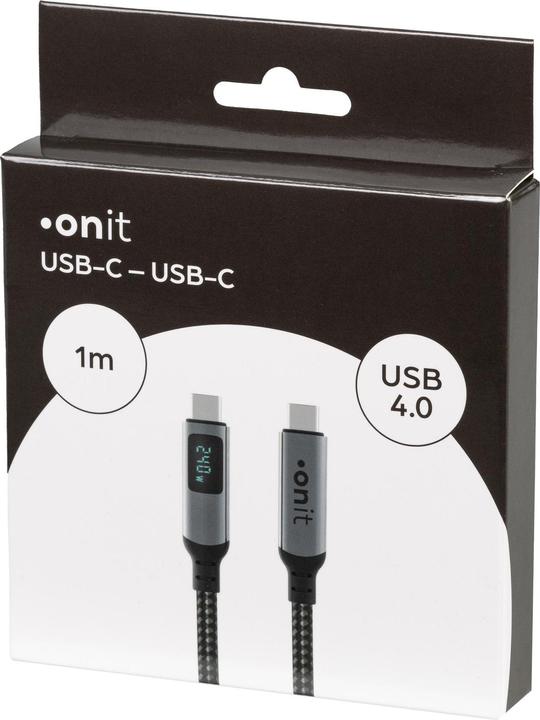 Produktbild Onit USB C – USB C (1 m, USB 4.0, 240 W)