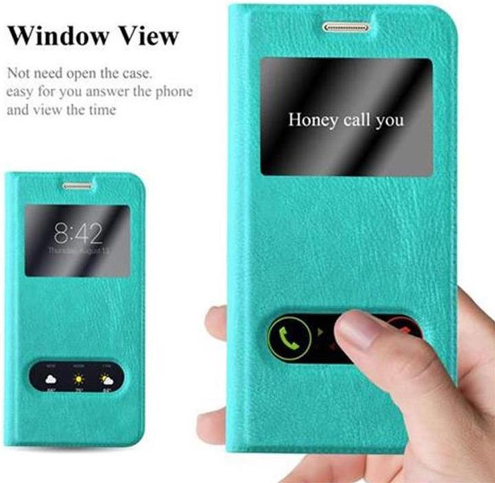 Produktbild Cadorabo Book mit View Doppelfenster Cover (Samsung Galaxy S7)