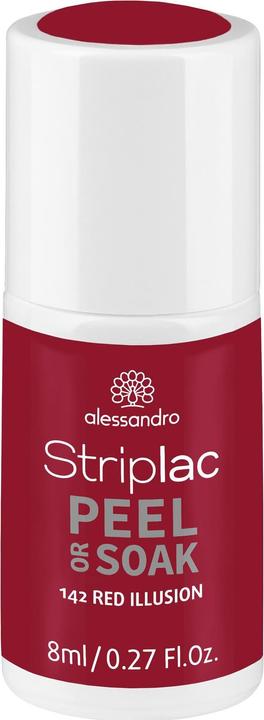 Alessandro Striplac Peel or Soak - Red Illusion (142 Red Illusion, Abziehbarer Nagellack)