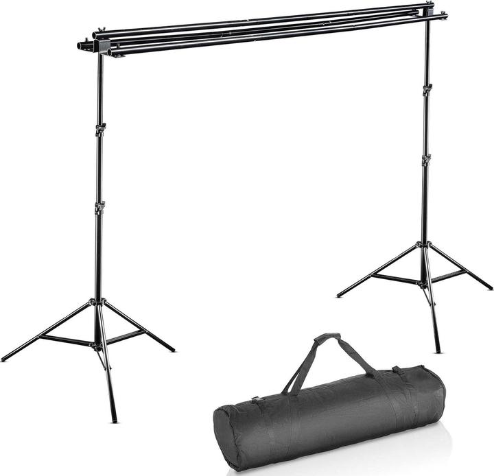 Actual product image Walimex 3-fold background system + bag (290 cm, 250 cm)