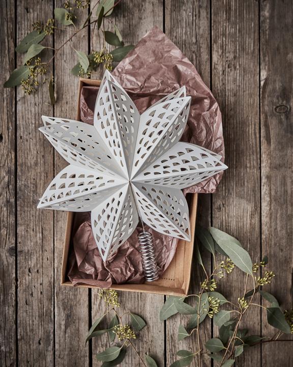 Actual product image House Doctor Poinsettia, HDGint, white (4 -part)