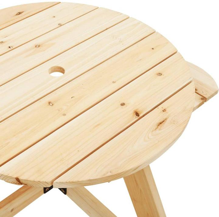 Actual product image VidaXL Picnic table for 4 children with round umbrella hole