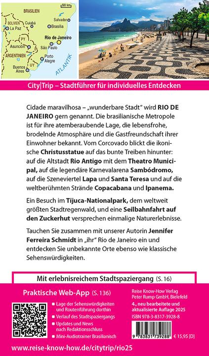 Produktbild CityTrip Rio de Janeiro (Deutsch, Kai Ferreira Schmidt, Jennifer Ferreira Schmidt, 2024)