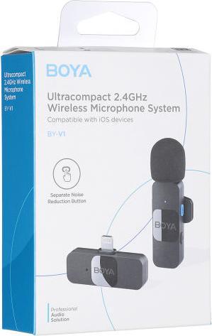 Actual product image Boya BY-V1 Wireless microphone