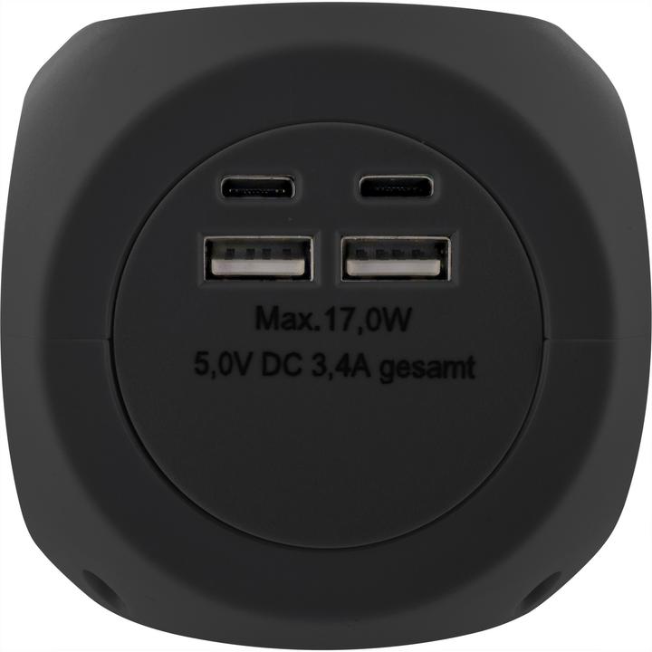 Produktbild InLine Charging Cube (1 x, USB-A, USB-C, 2 m)