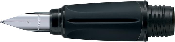 Image du produit STABILO Grip pour stylo scolaire - EASYbuddy en noir/lime - avec plume débutant A (Noir/citron vert, 1 x)