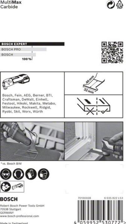 Actual product image Bosch Professional Zubehör EXPERT MultiMax AIZ 32 APIT blade for multi-function tools, 32 mm, 5 pieces