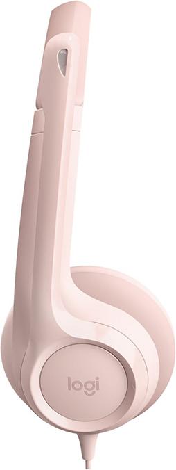 Actual product image Logitech Wired H390 headset - ROSE - USB (Cable, USB-A)
