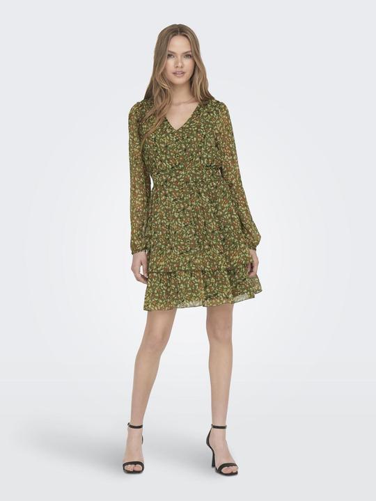 Actual product image Only V-neck dress with long sleeves (XS)