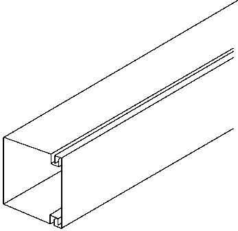 Produktbild Kleinhuis Kabelkanal 15x15 braun 98m (Kabelkanal, 200 cm)