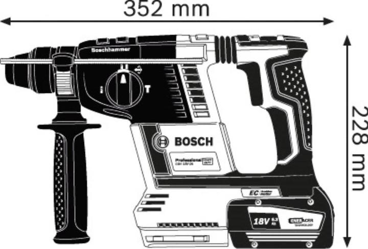 Productafbeelding Bosch Professional GBH 18V-26 Profi-set (Oplaadbare batterij)