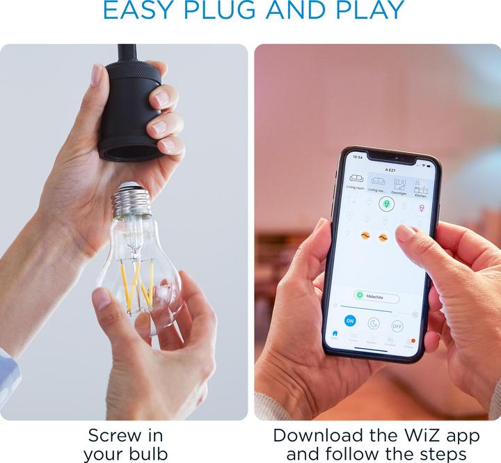 Actual product image WiZ Filament (E27, 6.70 W, 806 lm, 1 x, E)