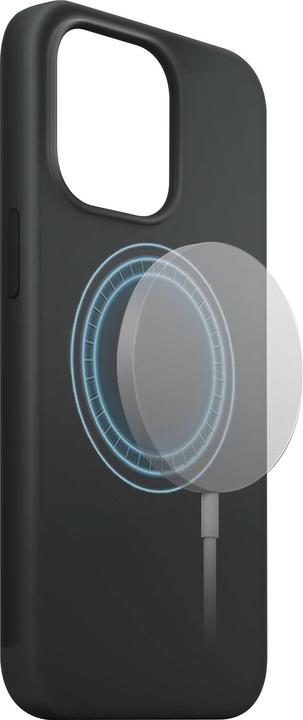 Actual product image Xqisit Back Cover Silicone Case AB iPhone 14 Pro MagSafe Black (Apple iPhone 14 Pro)