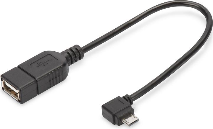 Immagine prodotto Digitus Cavo adattatore USB2.0, OTG,0.15m (0.15 m, USB 2.0)