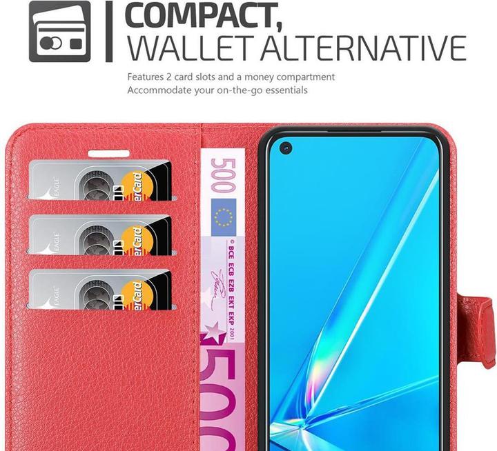Actual product image Cadorabo Book with stand function cover (Oppo A92)