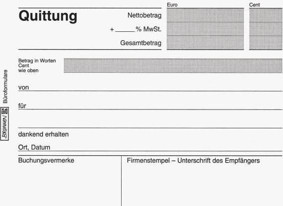 Produktbild Quittungsblock A6 quer 2x40 Blatt selbstdurchschreibend (40 x)