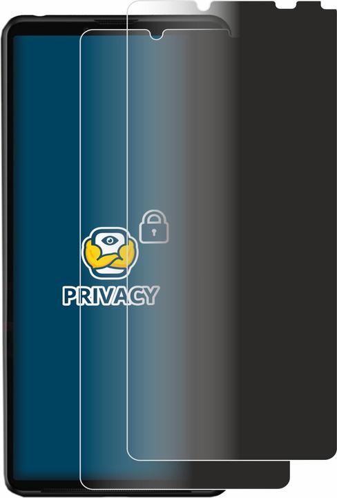 Productafbeelding BROTECT Anti-spionnetje privacyfolie Beschermfolie tegen blauw licht (2 Stuk, Sony Xperia 10 III)