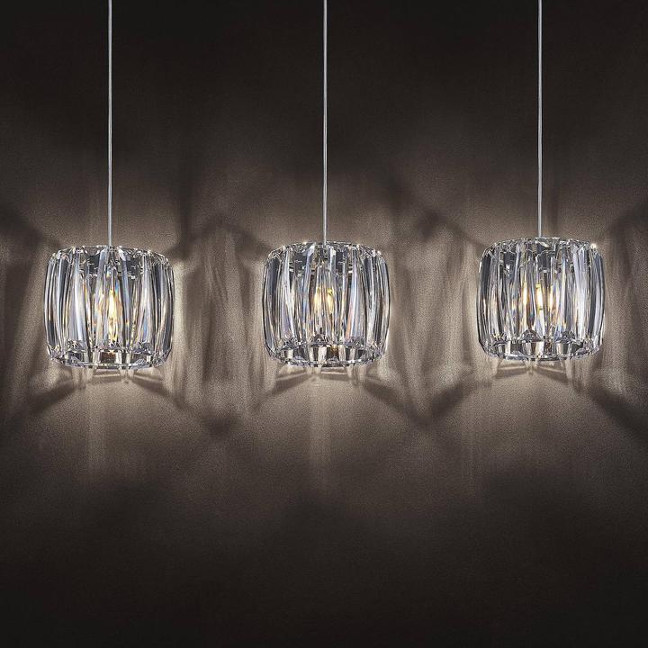Actual product image Lindby Sofia pendant light Transparent/chrome (E14)