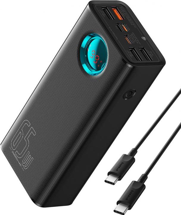 Produktbild Baseus Amblight Digital Display, 26800mAh, 65W, QC + PD, Schwarz (26800 mAh, 65 W)