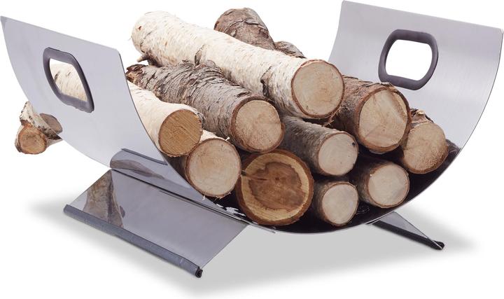 Actual product image Relaxdays Fireplace wood basket (37 x 33 x 19.5 cm)