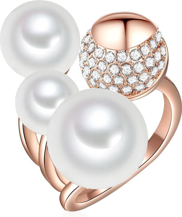 Produktbild Lulu & Jane Damen Messing Glas Muschelkernperle roségold - 29485 (52)