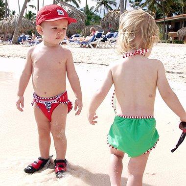 Image du produit Kushies Poisson rouge en couche-culotte de bain (Taille S)