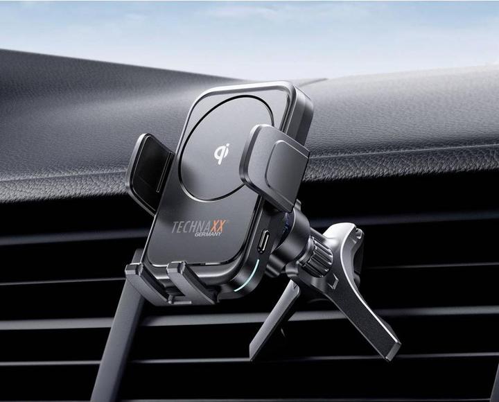 Actual product image Technaxx Kfz-Smartphone-Halterung, Qi-kompatibel, 15 Watt