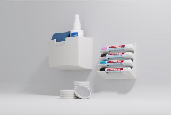 Productafbeelding Legamaster Glasplaat magneet warm grijs 5st (5 x)