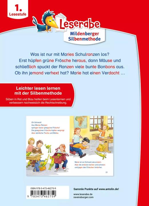 Produktbild Ravensburger Leserabe mit Mildenberger Silbenmethode: Der verhexte Schulranzen (Deutsch, Katja Königsberg, 2023)