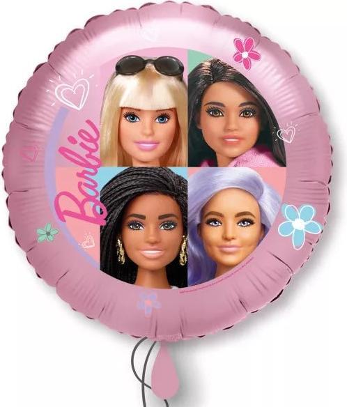 Produktbild Partydeco Barbie Ballon rund pink (43 x)