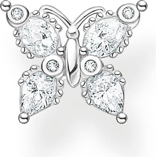 Produktbild Thomas Sabo Einzel Ohrstecker Schmetterling weisse Steine (925er Silber)