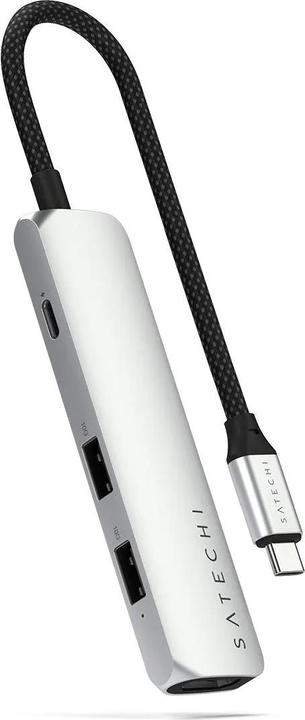 Image du produit Satechi Hub multiport Slim 4 Argent (USB-C, 4 Ports)