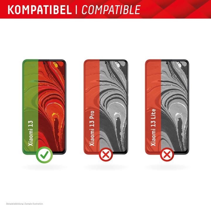 Actual product image Displex Real Glass, 2D Panzerglas (1 Piece, Xiaomi 13)