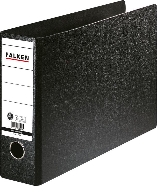 Actual product image Falken Folder 80mm DIN A4 landscape Material: Hardboard Material of lamination outside: Hardboard Material (A4, Across, 80 mm, 1 Piece)