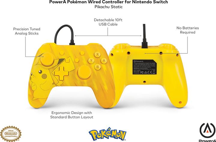 Immagine prodotto PowerA Controllore cablato Pikachu (Switch)