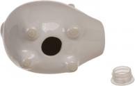 Actual product image G. Wurm Salt/pepper shaker pigs with magnetic nose, set of 2, made of ceramic black, white (W/H/D) 7x5x5cm (Salt)