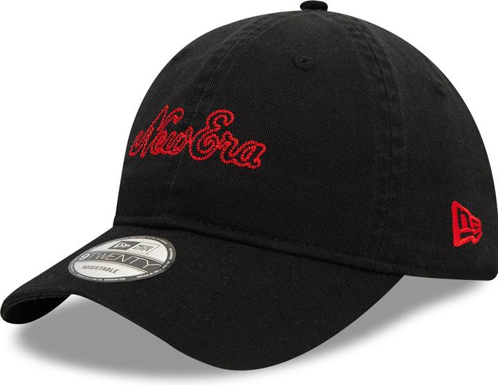 New Era 9Twenty Adjustable Cap - BRAND STITCH schwarz