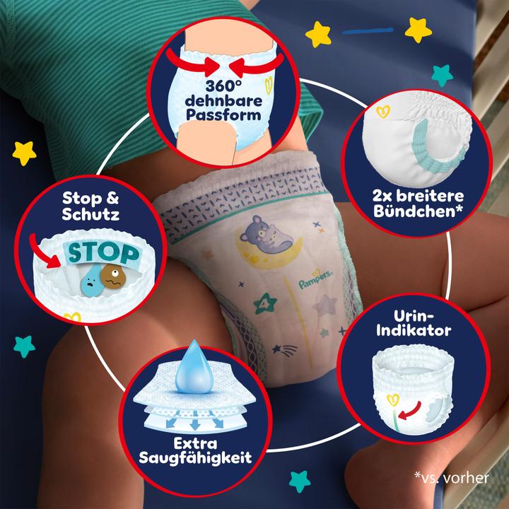 Immagine prodotto Pampers Baby-Dry Night Pants (Dimensione 4, Pacco mensile, 180 Pezzo/i)