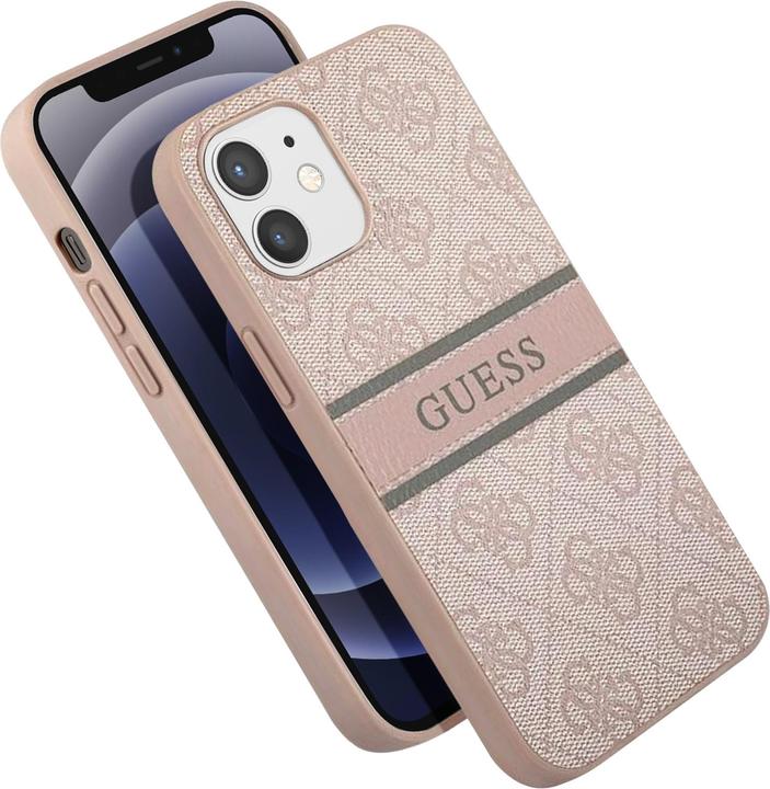Actual product image Guess Hard Cover 4G Printed Stripe (Realme 12 Pro+, Apple iPhone 12)
