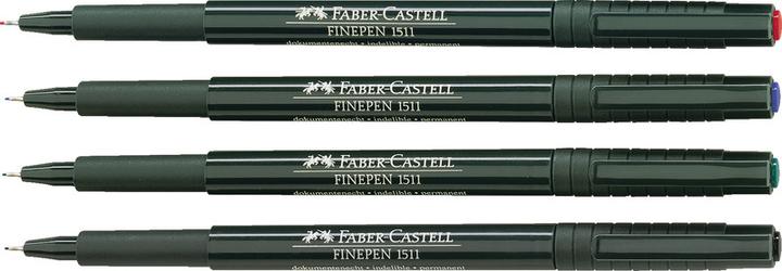 Actual product image Faber-Castell Fibre pen Finepen 1511 (Black, 1 x)
