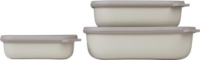 Actual product image Rosti Mepal Mepal - Cirqula Low Rect Bowl Set - Nordic White (14598) (3.50 l)