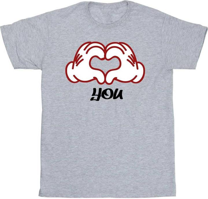 Disney Mickey Mouse Love You Hands TShirt (5XL)