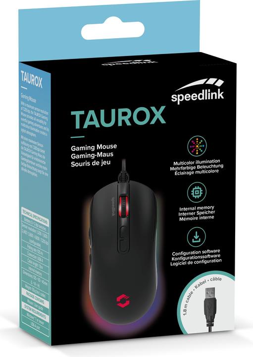 Image du produit Speedlink TAUROX Gaming Mouse, noir (Filaire)