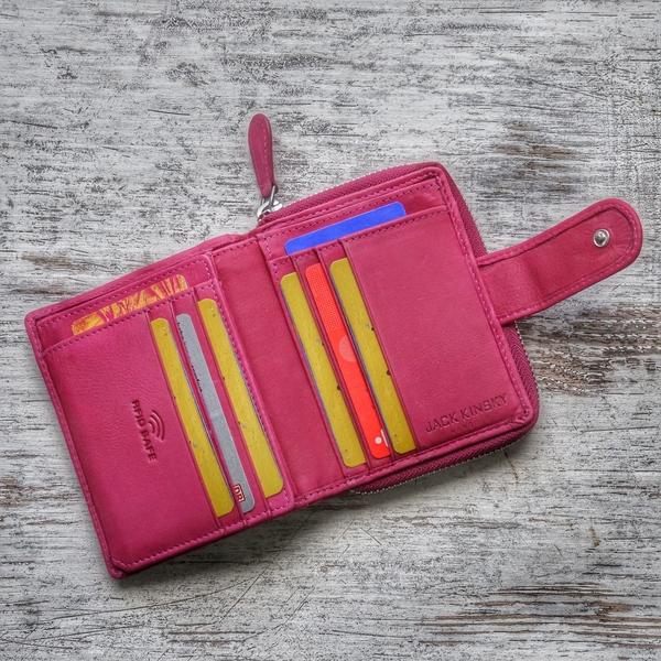 Actual product image Jack kinsky Aruba 516 leather wallet 10 cm
