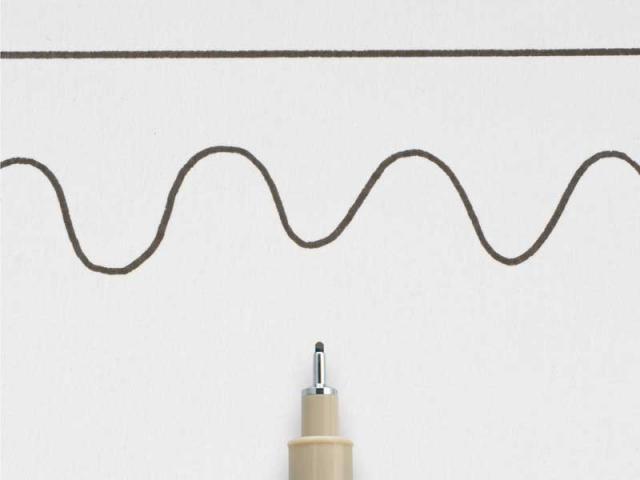 Actual product image Sakura Pigma Micron Fineliner 0.6mm black (Black)