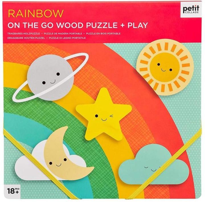 Produktbild Abrams & Chronicle 79163 - Rainbow Chunky - Holzpuzzel, 5 Teile ab 18 Monaten (5 Teile)