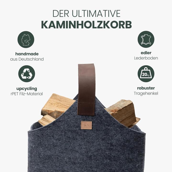 Produktbild Easy and Green Holzkorb für Kaminholz