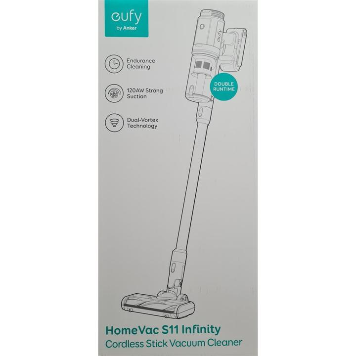 Actual product image eufy HomeVac S11 Infinity cordless 2-in-1 stick and hand hoover, ideal for carpets and...