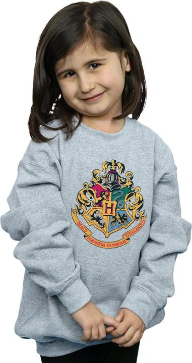 Actual product image Girls Hogwarts Crest Gold Ink Sweatshirt (140, 146)