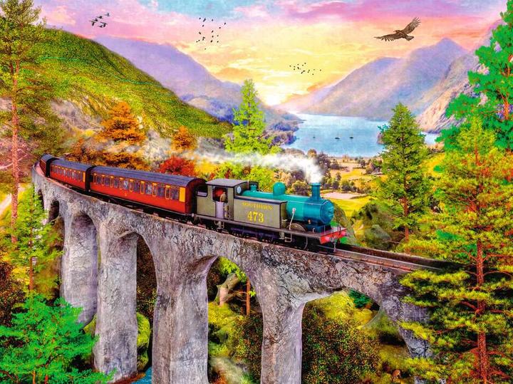 Productafbeelding Ravensburger Puzzel 12000795 - Treinreis in de herfst - 1500 stukjes legpuzzel voor volwassenen vanaf 14 jaar (1500 onderdelen)